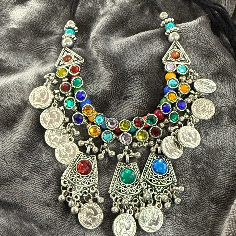 Colorful Statement Necklace - Picture 2 of 4